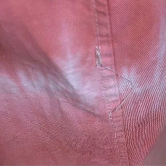 Vintage 70’s does 40’s DIY Peach TieDye Wiggle Dress S - Picture 12 of 13